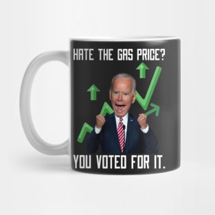 Hate The Gas Price You Voted For It Joe Biden Meme Mug